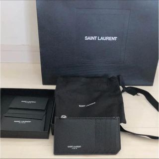 サンローラン(Saint Laurent)のSAINT  LAURENT サンローラン5フラグメントジップポーチ(コインケース/小銭入れ)