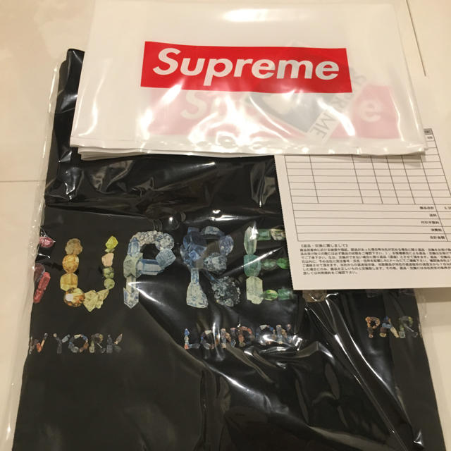 supreme rocks tee black L