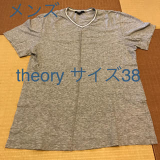 セオリー(theory)のメンズ theory グレーTシャツ サイズ38 （M相当）(Tシャツ/カットソー(半袖/袖なし))