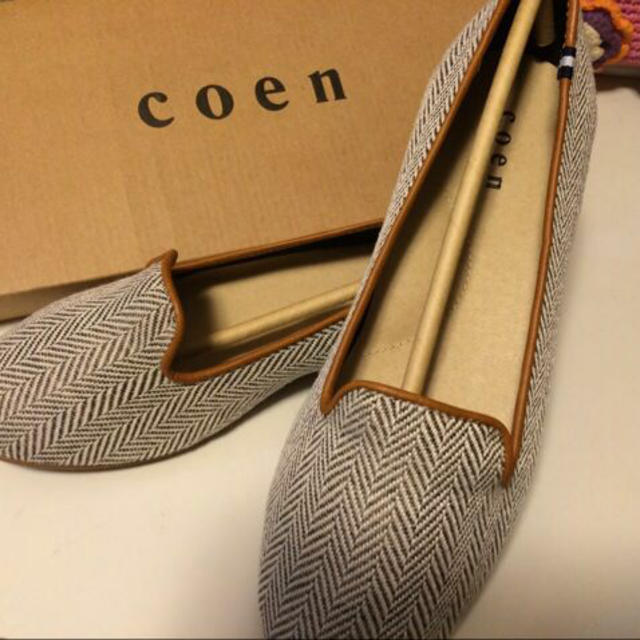 coen(コーエン)のcoen コンビフラットオペラシューズ レディースの靴/シューズ(ハイヒール/パンプス)の商品写真