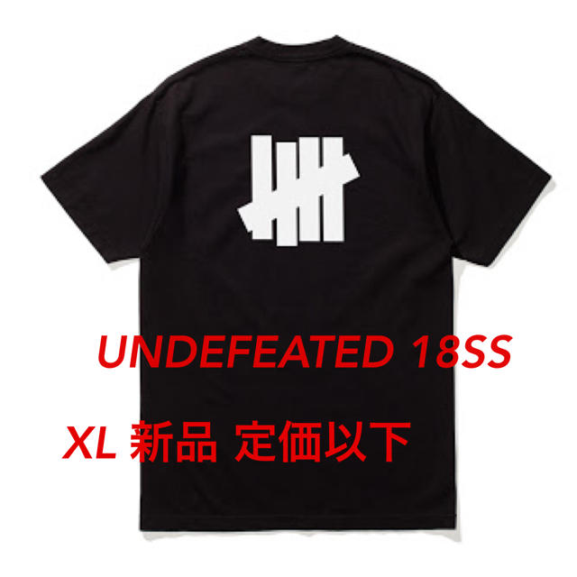 UNDEFEATED(アンディフィーテッド)のXL UNDEFEATED 18SS ICON LOGO TEE 黒 新品未使用 メンズのトップス(Tシャツ/カットソー(半袖/袖なし))の商品写真