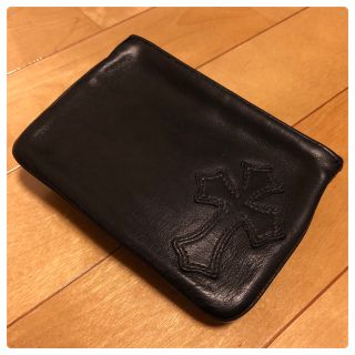 クロムハーツ(Chrome Hearts)のクロムハーツ クロスパッチ付きレザーパース(コインケース/小銭入れ)