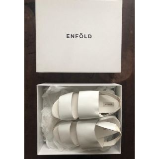 エンフォルド(ENFOLD)のENFOLD エンフォルド サンダル ホワイト 38 厚底 2017(サンダル)