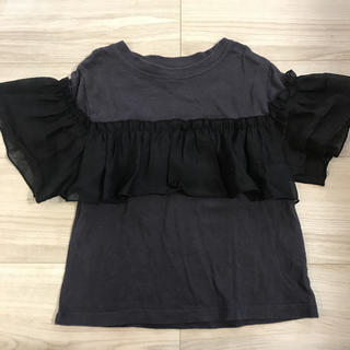 プティマイン(petit main)のモロッコ 様専用❣️プティマイン フリル付き半袖Tシャツ(Tシャツ/カットソー)