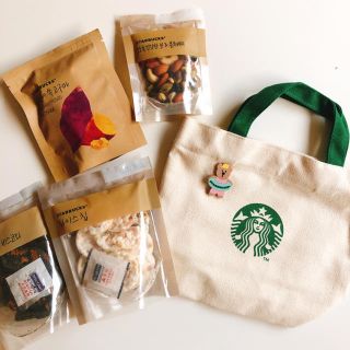 スターバックスコーヒー(Starbucks Coffee)のスターバックス 韓国 お菓子バッグ ベアリスタ ガール(菓子/デザート)