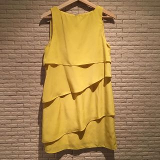 ザラ(ZARA)のZARA アシンメトリー シフォン ワンピース(ひざ丈ワンピース)