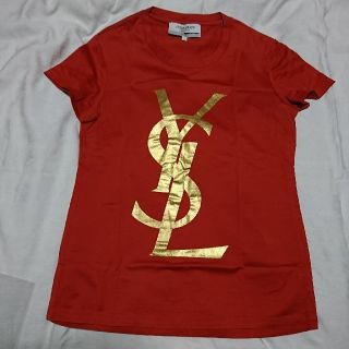 サンローラン(Saint Laurent)の美品☆YSL ロゴTシャツ(Tシャツ(半袖/袖なし))