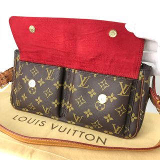 ルイヴィトン(LOUIS VUITTON)の【良品】ルイヴィトン  ヴィヴァシテMM  赤  モノグラム  ショルダーバッグ(ショルダーバッグ)