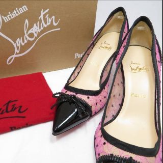 クリスチャンルブタン(Christian Louboutin)の未使用★クリスチャンルブタン レース エナメル パンプス 39.5 箱・保存袋付(ハイヒール/パンプス)