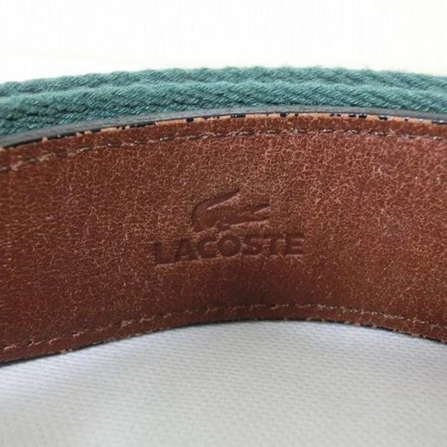 ラコステ LACOSTE 革/布 ベルト メンズのファッション小物(ベルト)の商品写真