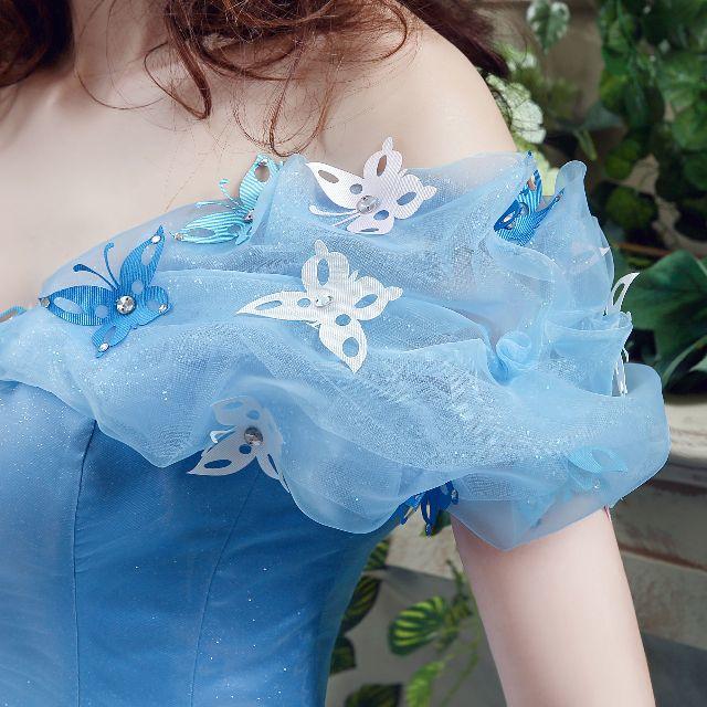 タイムセール!シンデレラ風 ウエディングドレス トレーン 蝶 タイムセール!シンデレラ風 ウエディングドレス トレーン 蝶