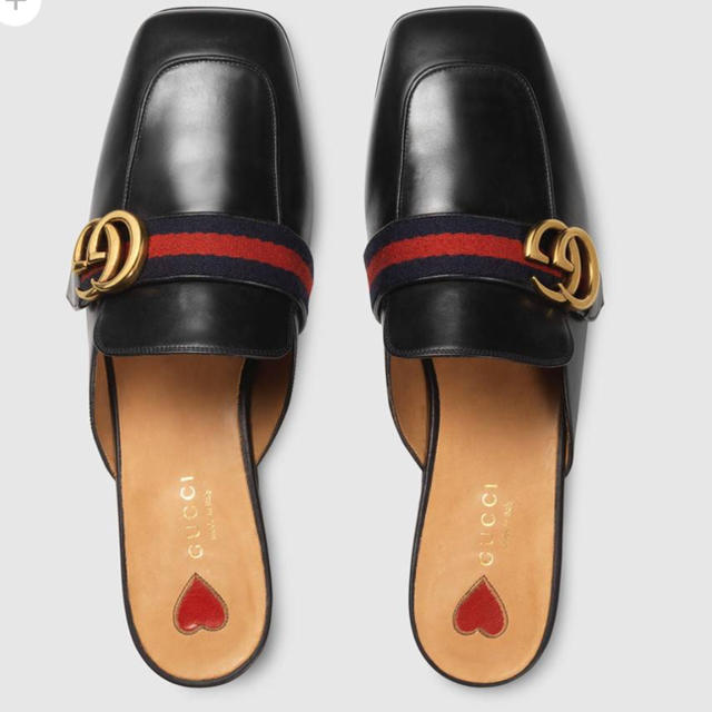 販売超高品質 【新品 希少商品】GUCCI レザースリッパ サンダル