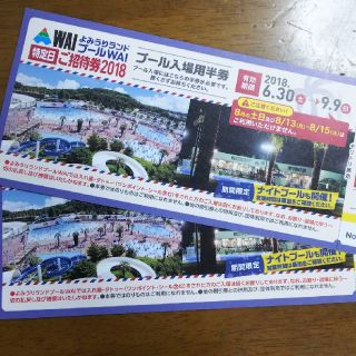 最終値下げ！！よみうりランド プールWAI 入場券 (プール)