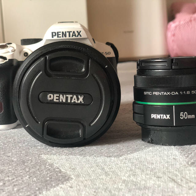 PENTAX 本体とレンズ2つ付きカメラ