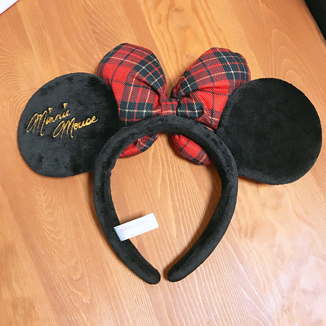 ディズニー ミニー カチューシャ チェック - ヘアバンド