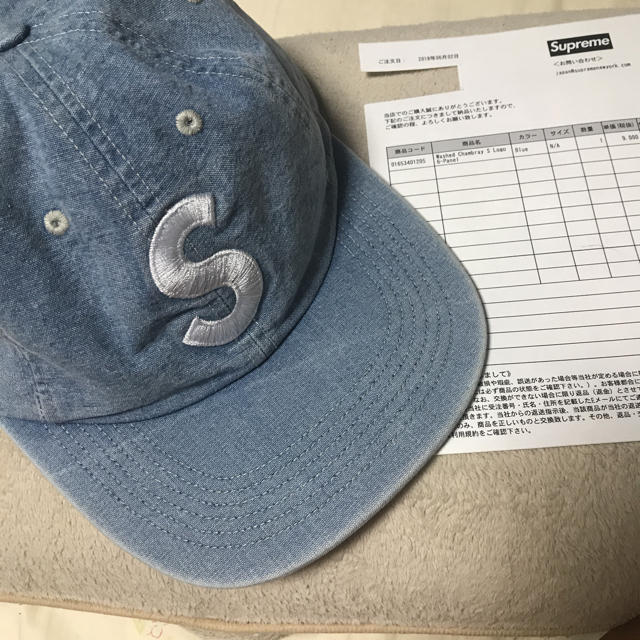 supreme s logo capメンズ