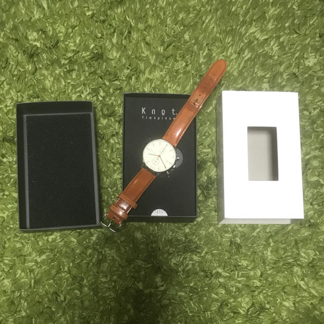 KNOT(ノット)のknot 腕時計 ブラウンレザー レディースのファッション小物(腕時計)の商品写真