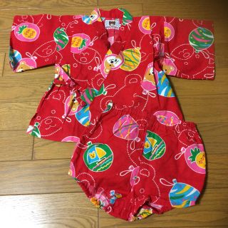 ミキハウス(mikihouse)の新品 ミキハウス 女の子用 甚平 90(甚平/浴衣)