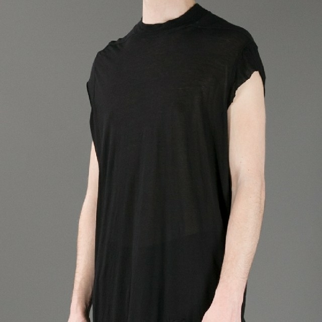 Rick Owens(リックオウエンス)のRICK OWENS リックオウエンス  ノースリーブカットソー メンズのトップス(Tシャツ/カットソー(半袖/袖なし))の商品写真