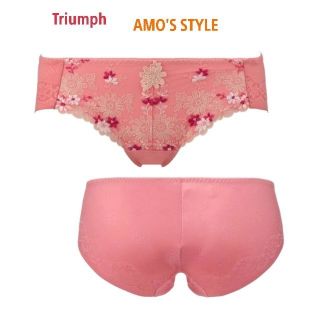 トリンプ(Triumph)のトリンプ AMO'S STYLE新品可愛い花刺繍シームレスショーツM ピンク(ショーツ)