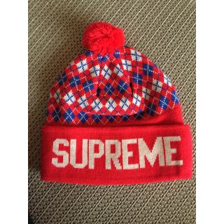 シュプリーム(Supreme)のsupreme アーガイル柄 ニット帽(ニット帽/ビーニー)