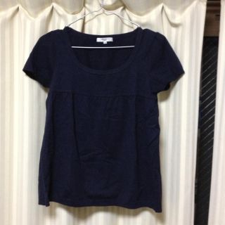 ナチュラルビューティーベーシック(NATURAL BEAUTY BASIC)のネイビー  トップス(Tシャツ(半袖/袖なし))