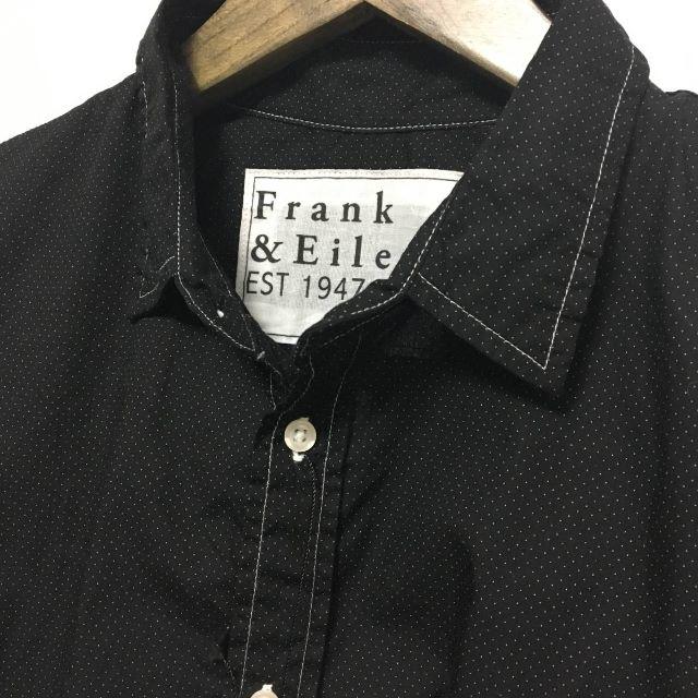 Frank&Eileen(フランクアンドアイリーン)の新品 フランク＆アイリーン 長袖シャツ S 黒白ドット柄　/ A268 メンズのトップス(シャツ)の商品写真