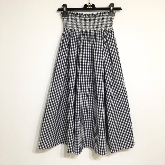 ZARA(ザラ)のZARA ギンガムチェック tops&skirt set✳︎送料込 レディースのスカート(ひざ丈スカート)の商品写真