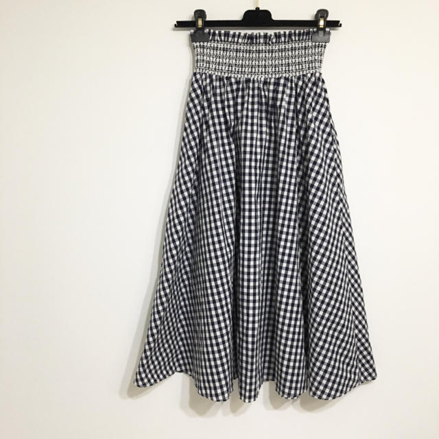 ZARA(ザラ)のZARA ギンガムチェック tops&skirt set✳︎送料込 レディースのスカート(ひざ丈スカート)の商品写真