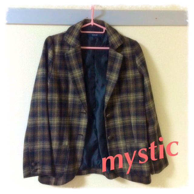 mystic(ミスティック)のSALE♡ウールチェックコート☻ レディースのジャケット/アウター(テーラードジャケット)の商品写真