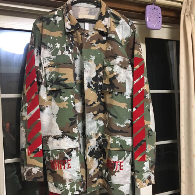 OFF-WHITE - off-white カモフラジャケットの通販 by ジョージ's shop