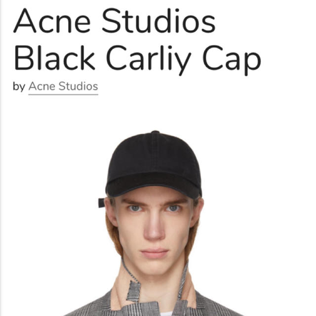 ACNE(アクネ)のロマネスコ様専用  Acne Studios 18ss キャップ メンズの帽子(キャップ)の商品写真