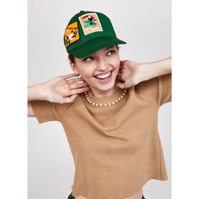 新品☆ZARA ザラ フェイクパール付きソフトTシャツ