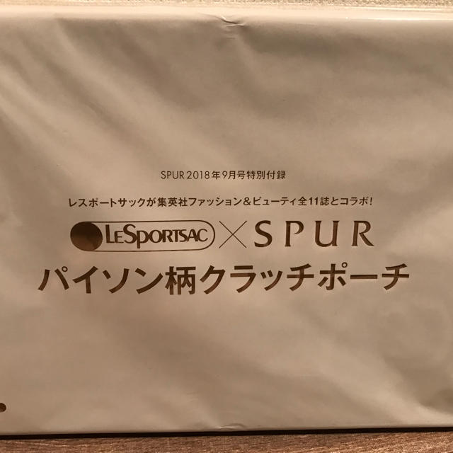 LeSportsac(レスポートサック)のSPUR 9月号 付録 レスポートサック (パイソン柄 クラッチポーチ) エンタメ/ホビーの雑誌(ファッション)の商品写真