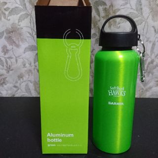 ソフトバンク(Softbank)のAluminum bottle ｶﾅﾋﾞﾗ付きアルミボトル ｸﾞﾘｰﾝ(タンブラー)