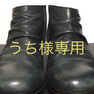 パドローネ(PADRONE)の【更に値下げ】パドローネ ショートブーツ ネイビー サイズ43(ブーツ)