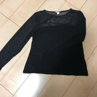 エイチアンドエム(H&M)のH&Mシースルートップス(カットソー(長袖/七分))