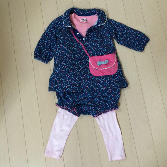 Branshes(ブランシェス)の上下セット♥︎美品 キッズ/ベビー/マタニティのキッズ服女の子用(90cm~)(その他)の商品写真