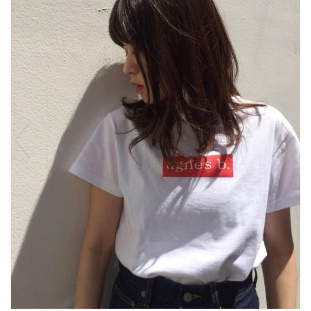 Adam et Rope'(アダムエロぺ)のagnes b. pour ADAM ET ROPE' レディースのトップス(Tシャツ(半袖/袖なし))の商品写真