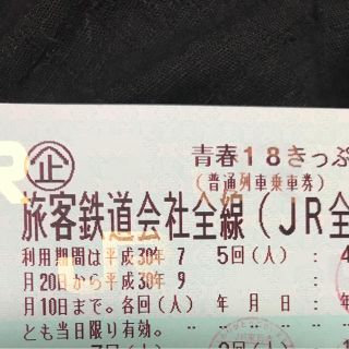 18切符 JR一日乗り放題(鉄道乗車券)