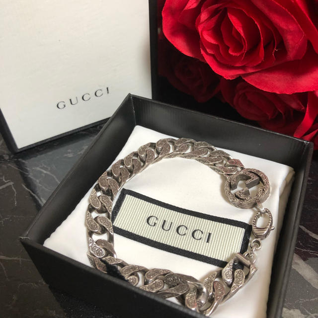 春夏新作バッグ＆財布 GUCCI グッチ シルバー ブレスレット インター