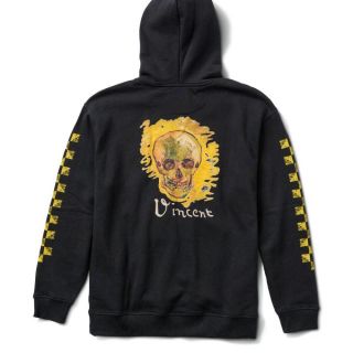 ヴァンズ(VANS)のVANS GOGH SKULL HOODIE BLACK S(パーカー)