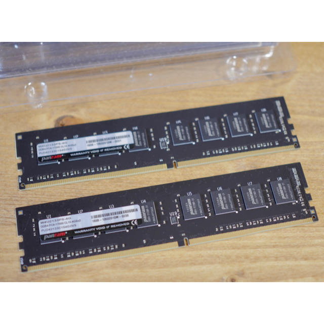 Panramメモリ DDR4 PC4-17000 4GB×2枚=8GB ほぼ新品