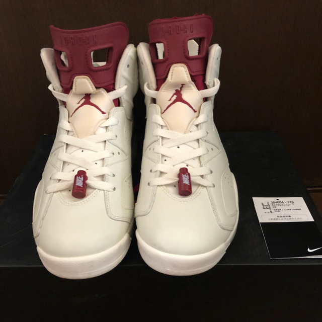 NIKE NIKE AIR JORDAN 6 RETRO OG ジョーダン マルーンの通販 by ワッカ's shop|ナイキならラクマ - 国内最安値