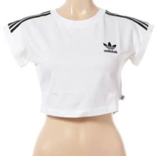 アディダス ショート丈 ロゴTシャツ へそ出し