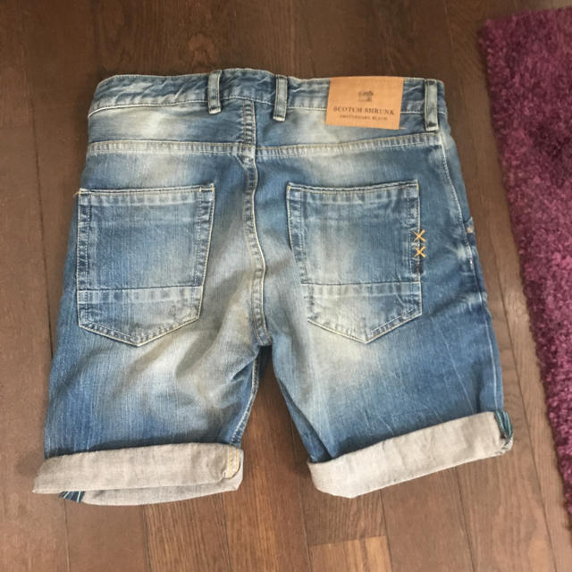 SCOTCH & SODA(スコッチアンドソーダ)の未使用品☆スコッチ&ソーダ☆デニムハーフパンツ☆12☆152cm キッズ/ベビー/マタニティのキッズ服男の子用(90cm~)(パンツ/スパッツ)の商品写真