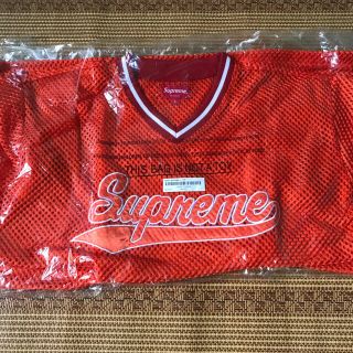 シュプリーム(Supreme)のじゃがいも様専用 Mesh Baseball Top Orange (Tシャツ/カットソー(半袖/袖なし))