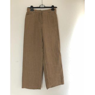 マックスマーラ(Max Mara)のmaxmara ロングパンツ ワイドパンツ ダークブラウン(カジュアルパンツ)