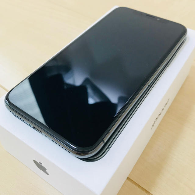 iPhone x Space Gray 64GB SIMロック解除済み (中古品) スマートフォン