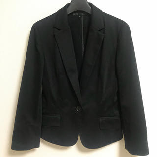 アンタイトル(UNTITLED)のUNTITLED 七分袖のジャケット 黒 7号(テーラードジャケット)